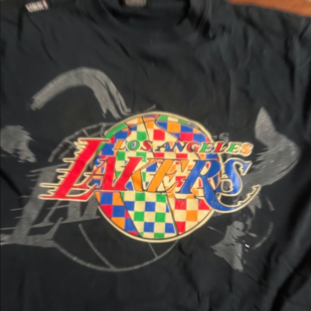 Unk Los Angeles Lakers Kids Long Sleeve Tee - Black Multi